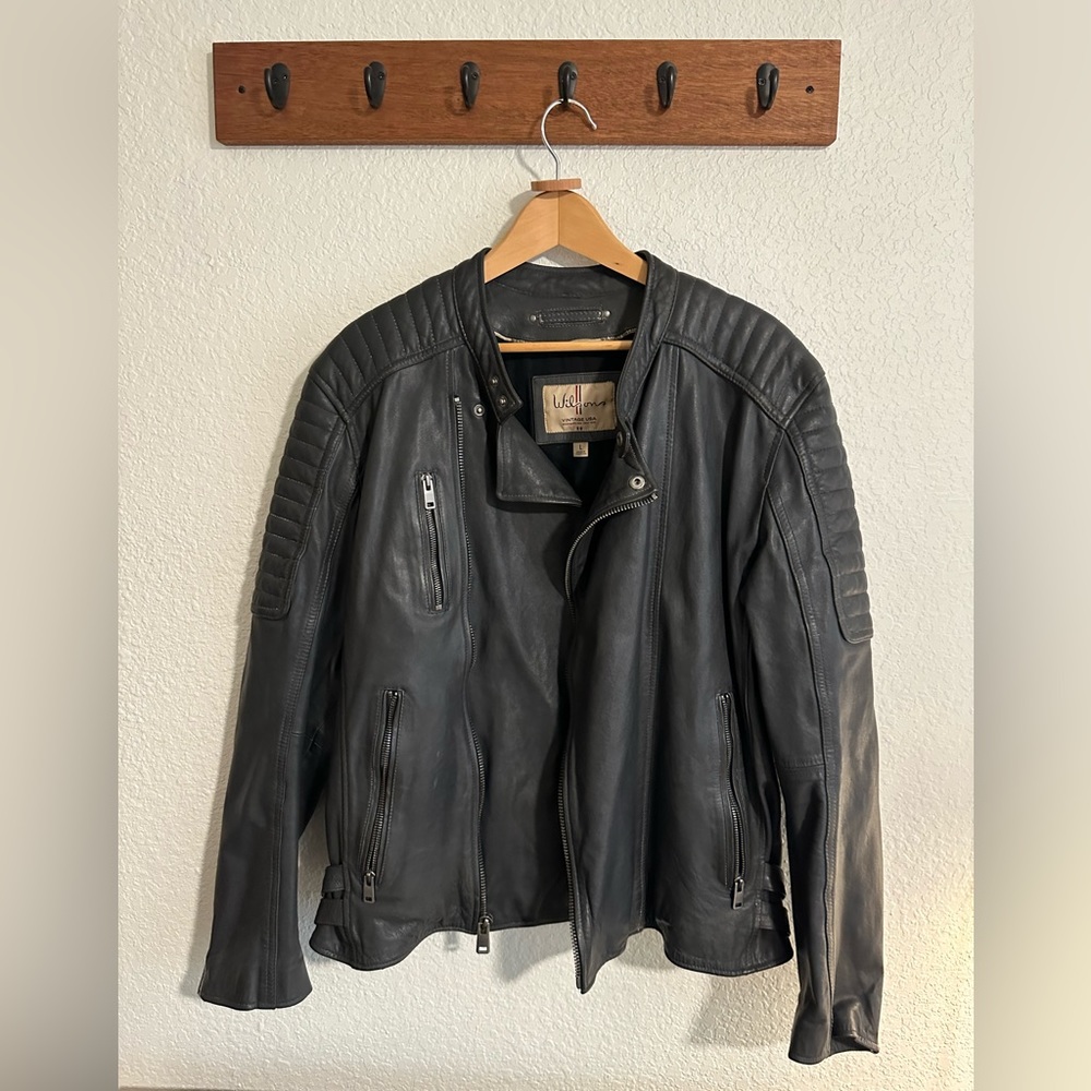 Leather Moto Jacket Wilson’s Vintage Line L